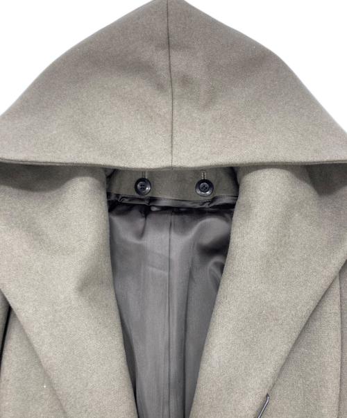 ATTACHMENT（アタッチメント）ATTACHMENT (アタッチメント) カシミヤ混平二重メルトンフード付チェスターコート カーキ サイズ:SIZE 1の古着・服飾アイテム