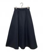 Audireアウディーレ）の古着「Blooming jacquard skirt/ジャガードスカート」｜ネイビー
