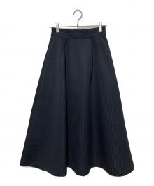 Audire（アウディーレ）の古着「Blooming jacquard skirt/ジャガードスカート」｜ネイビー