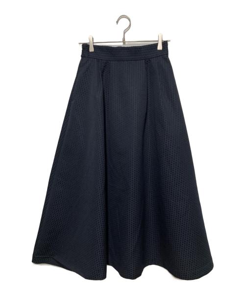 Audire（アウディーレ）Audire (アウディーレ) Blooming jacquard skirt/ジャガードスカート ネイビー サイズ:Mの古着・服飾アイテム