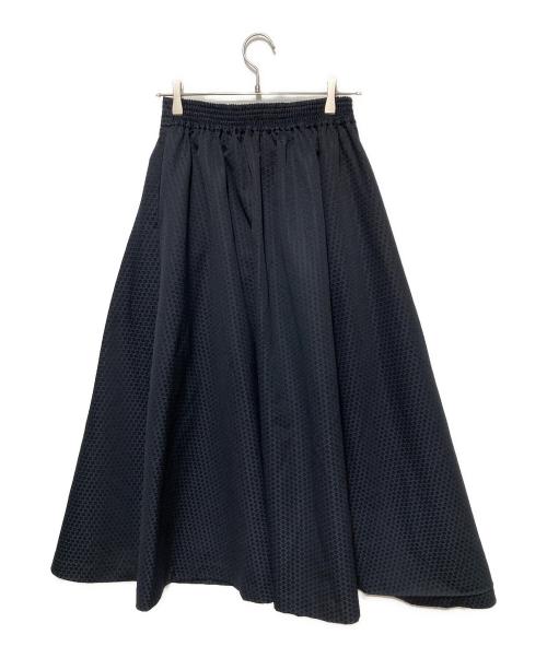 Audire（アウディーレ）Audire (アウディーレ) Blooming jacquard skirt/ジャガードスカート ネイビー サイズ:Mの古着・服飾アイテム