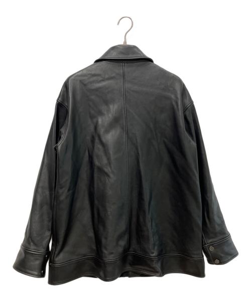 MURRAL（ミューラル）MURRAL (ミューラル) Framed embroidery leather jacket ブラック サイズ:Freeの古着・服飾アイテム