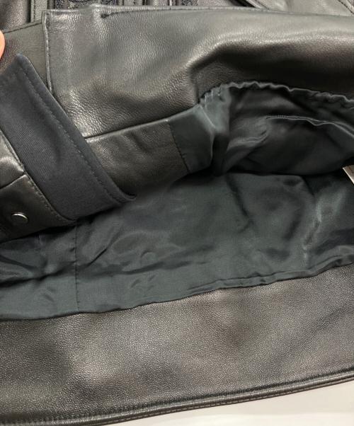 MURRAL（ミューラル）MURRAL (ミューラル) Framed embroidery leather jacket ブラック サイズ:Freeの古着・服飾アイテム