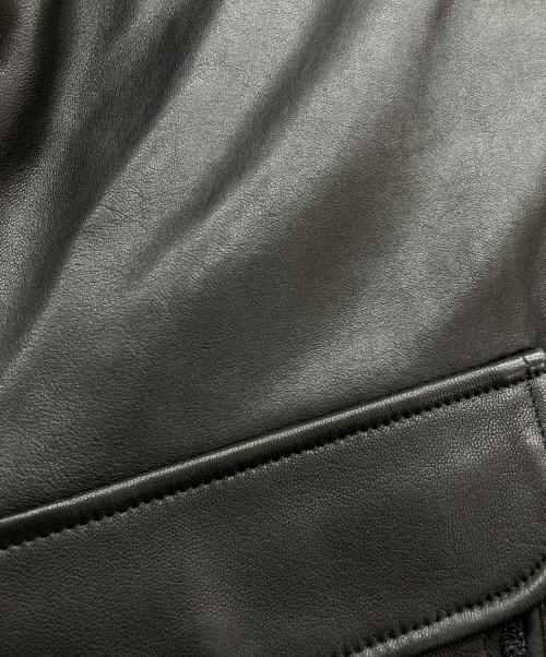 MURRAL（ミューラル）MURRAL (ミューラル) Framed embroidery leather jacket ブラック サイズ:Freeの古着・服飾アイテム