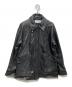 MURRAL（ミューラル）の古着「Framed embroidery leather jacket」｜ブラック