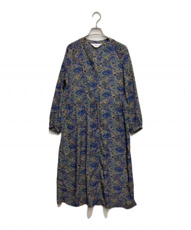中古・古着通販】SOEJU (ソージュ) ペイズリー柄ワンピース ブルー