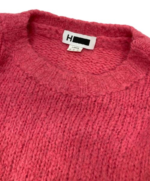 H BEAUTY&YOUTH（エイチ ビューティー&ユース）H BEAUTY&YOUTH (エイチ ビューティー&ユース) アルパカ混ニット ピンク サイズ:Lの古着・服飾アイテム