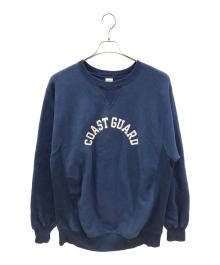 BUZZ RICKSON'S（バズリクソンズ）の古着「COAST GUARD 前Vスウェット」｜ネイビー