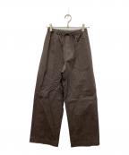 TODAYFULトゥデイフル）の古着「Cotton Easy Pants」｜ブラウン