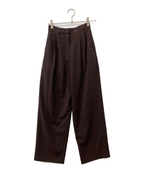 CLANE（クラネ）CLANE (クラネ) BASIC TUCK PANTS ブラウン 未使用品の古着・服飾アイテム