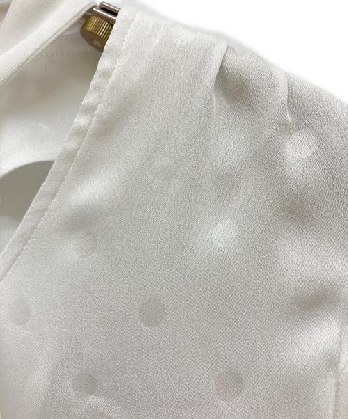 the Barnnet（ザ バーネット）the Barnnet (ザ バーネット) Jasmine Dream Ribbon Dot Blouse ホワイト サイズ:SIZE Free 未使用品の古着・服飾アイテム