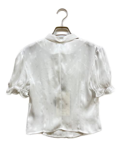 the Barnnet（ザ バーネット）the Barnnet (ザ バーネット) Jasmine Dream Ribbon Dot Blouse ホワイト サイズ:SIZE Free 未使用品の古着・服飾アイテム