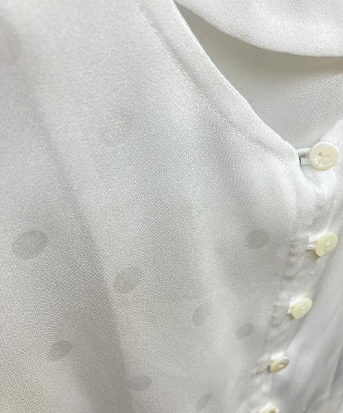 the Barnnet（ザ バーネット）the Barnnet (ザ バーネット) Jasmine Dream Ribbon Dot Blouse ホワイト サイズ:SIZE Free 未使用品の古着・服飾アイテム