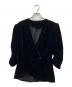 anuke（アンヌーク）の古着「Velour Gather Blouse」｜ブラック
