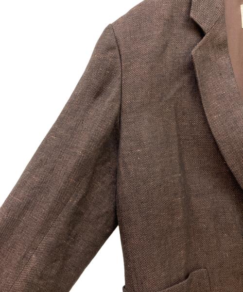 TODAYFUL（トゥデイフル）TODAYFUL (トゥデイフル) Boyfriend Linen Jacket ブラウン サイズ:SIZE 38の古着・服飾アイテム