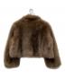 the Barnnet (ザ バーネット) Patine Cropped EcoFur Jacket ブラウン サイズ:Free：16000円