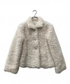 the Barnnetザ バーネット）の古着「Bouffant Eco-Fur Jacket」｜アイボリー