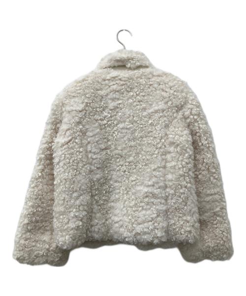 the Barnnet（ザ バーネット）the Barnnet (ザ バーネット) Bouffant Eco-Fur Jacket アイボリー サイズ:Freeの古着・服飾アイテム