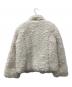 the Barnnet (ザ バーネット) Bouffant Eco-Fur Jacket アイボリー サイズ:Free：14000円