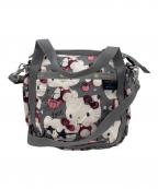 LeSportsac×HELLO KITTYレスポートサック×ハローキティ）の古着「LeSportsac　HELLO KITTY   ショルダーバッグ」｜グレー