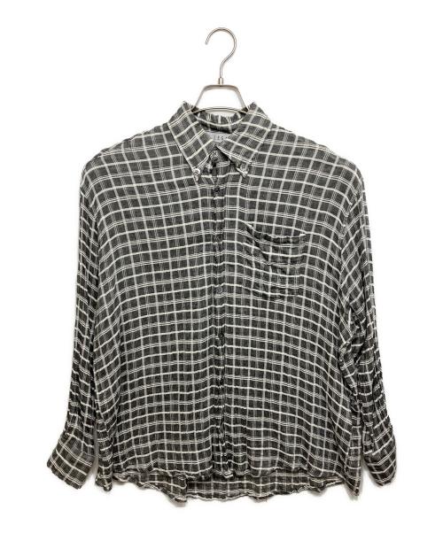 OUR LEGACY（アワーレガシー）OUR LEGACY (アワーレガシー) チェックBDシャツ グレー サイズ:46の古着・服飾アイテム