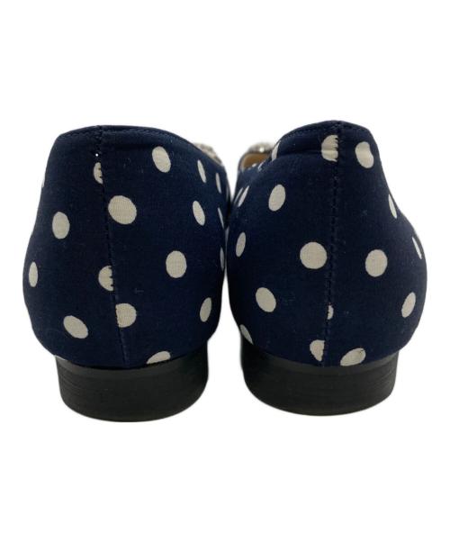 OHGA（オオガ）OHGA (オオガ) ビジューパンプス ネイビー サイズ:22.5の古着・服飾アイテム