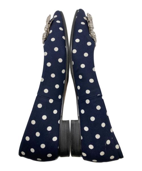 OHGA（オオガ）OHGA (オオガ) ビジューパンプス ネイビー サイズ:22.5の古着・服飾アイテム