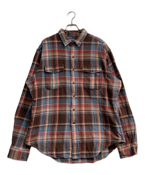 POLO RALPH LAUREN（ポロ・ラルフローレン）POLO RALPH LAUREN (ポロ・ラルフローレン) チェックネルシャツ マルチカラー サイズ:XLの古着・服飾アイテム