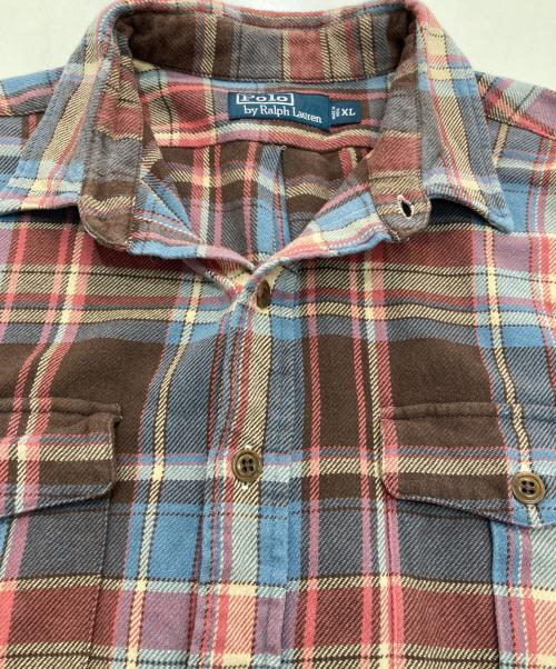 POLO RALPH LAUREN（ポロ・ラルフローレン）POLO RALPH LAUREN (ポロ・ラルフローレン) チェックネルシャツ マルチカラー サイズ:XLの古着・服飾アイテム
