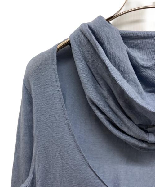 6(ROKU) BEAUTY&YOUTH（ロク ビューティーアンドユース）6(ROKU) BEAUTY&YOUTH (ロク ビューティーアンドユース) バックホール フーディ ブルー サイズ:Freeの古着・服飾アイテム