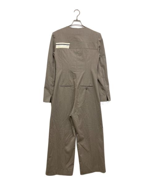 MAISON SPECIAL（メゾンスペシャル）MAISON SPECIAL (メゾンスペシャル) Collarless Jacket Rompers ベージュ サイズ:36 未使用品の古着・服飾アイテム