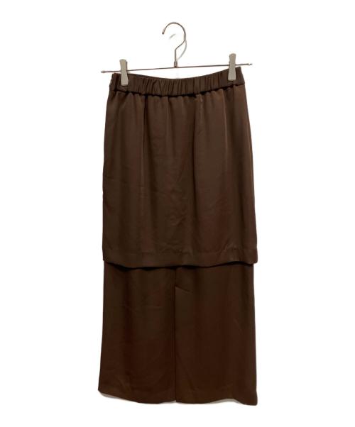 Ameri（アメリ）Ameri (アメリ) タイトティアードスカートセットアップ ブラウン サイズ:Sの古着・服飾アイテム