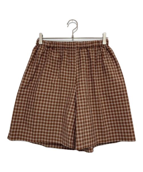 Ernie Palo（アーニーパロ）Ernie Palo (アーニーパロ) 6(ROKU) BEAUTY&YOUTH (ロク ビューティーアンドユース) 別注 SILK COTTON EASY SHORTS ブラウン サイズ:SIZE 38 未使用品の古着・服飾アイテム
