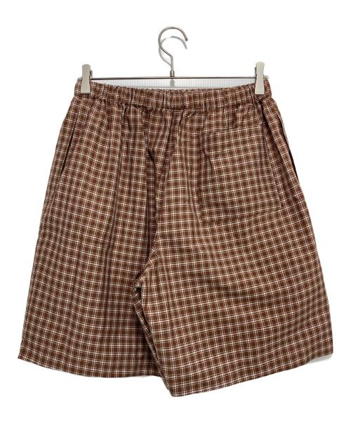 Ernie Palo（アーニーパロ）Ernie Palo (アーニーパロ) 6(ROKU) BEAUTY&YOUTH (ロク ビューティーアンドユース) 別注 SILK COTTON EASY SHORTS ブラウン サイズ:SIZE 38 未使用品の古着・服飾アイテム