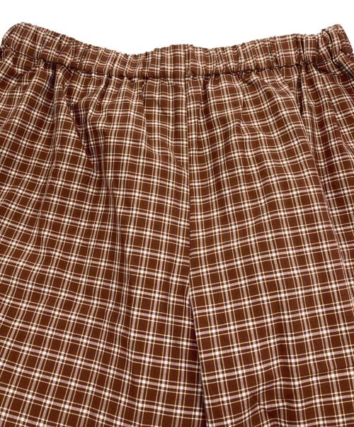 Ernie Palo（アーニーパロ）Ernie Palo (アーニーパロ) 6(ROKU) BEAUTY&YOUTH (ロク ビューティーアンドユース) 別注 SILK COTTON EASY SHORTS ブラウン サイズ:SIZE 38 未使用品の古着・服飾アイテム