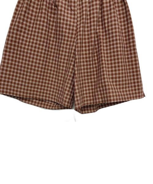 Ernie Palo（アーニーパロ）Ernie Palo (アーニーパロ) 6(ROKU) BEAUTY&YOUTH (ロク ビューティーアンドユース) 別注 SILK COTTON EASY SHORTS ブラウン サイズ:SIZE 38 未使用品の古着・服飾アイテム