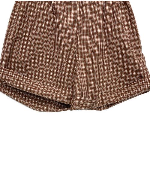 Ernie Palo（アーニーパロ）Ernie Palo (アーニーパロ) 6(ROKU) BEAUTY&YOUTH (ロク ビューティーアンドユース) 別注 SILK COTTON EASY SHORTS ブラウン サイズ:SIZE 38 未使用品の古着・服飾アイテム