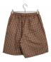 Ernie Palo (アーニーパロ) 6(ROKU) BEAUTY&YOUTH (ロク ビューティーアンドユース) 別注 SILK COTTON EASY SHORTS ブラウン サイズ:SIZE 38 未使用品：11000円