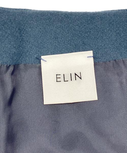 ELIN（エリン）ELIN (エリン) ボリュームスリーブウールコート　STUDIOUS別注 ブルー サイズ:36の古着・服飾アイテム