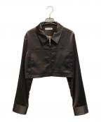 Rosarymoonロザリームーン）の古着「Satin Blouson」｜ブラウン