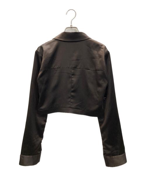 Rosarymoon（ロザリームーン）ROSARYMOON (ロザリームーン) Satin Blouson ブラウン サイズ:Freeの古着・服飾アイテム