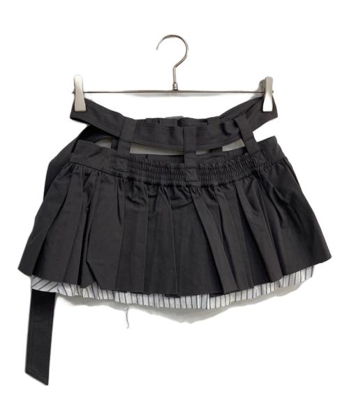 MAISON SPECIAL（メゾンスペシャル）MAISON SPECIAL (メゾンスペシャル) Chino Skirt Belt グレー サイズ:FREE 未使用品の古着・服飾アイテム