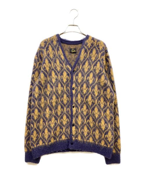 Needles（ニードルズ）Needles (ニードルズ) Mohair Cardigan Ornament パープル サイズ:XSの古着・服飾アイテム