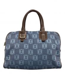 LOEWE（ロエベ）の古着「アナグラムボストンバッグ」｜インディゴ