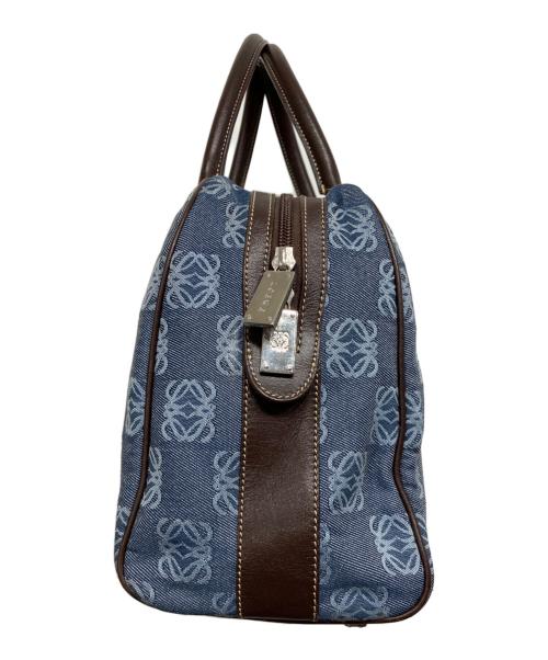 LOEWE（ロエベ）LOEWE (ロエベ) アナグラムボストンバッグ インディゴの古着・服飾アイテム