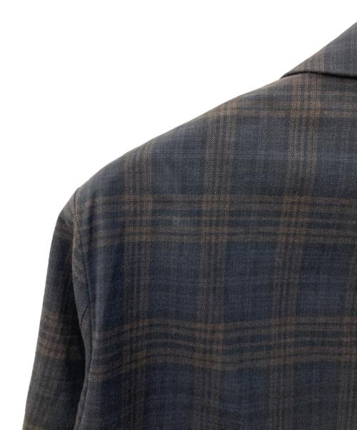 PS Paul Smith（ＰＳポールスミス）PS Paul Smith (ＰＳポールスミス) チェックジャケット ブラウン サイズ:Ｌの古着・服飾アイテム