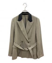 INED CLARO（イネドクラロ）の古着「シャンブレーシャークジャケット」｜ブラウン