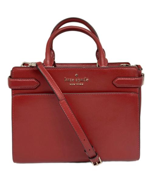 Kate Spade（ケイトスペード）Kate Spade (ケイトスペード) ステイシー ミディアム サッチェル レッドの古着・服飾アイテム