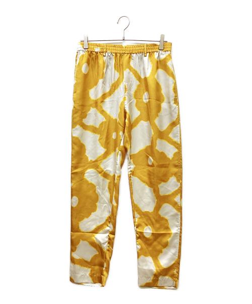 BANANATIME（バナナタイム）BANANATIME (バナナタイム) 総柄シルクパンツ イエロー サイズ:XSの古着・服飾アイテム