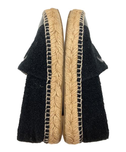 CHANEL（シャネル）CHANEL (シャネル) ココマークエスパドリーユ ブラック サイズ:35の古着・服飾アイテム